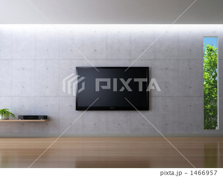 モダンリビングと液晶テレビ 1466957
