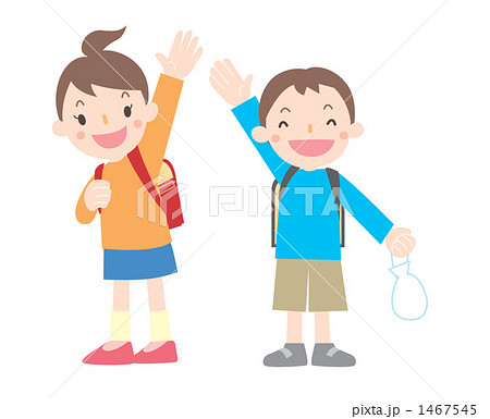 ランドセル 小学生 イラストのイラスト素材