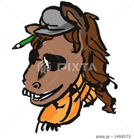 競馬の馬のキャラクター 競馬の馬のキャラクター 1468573