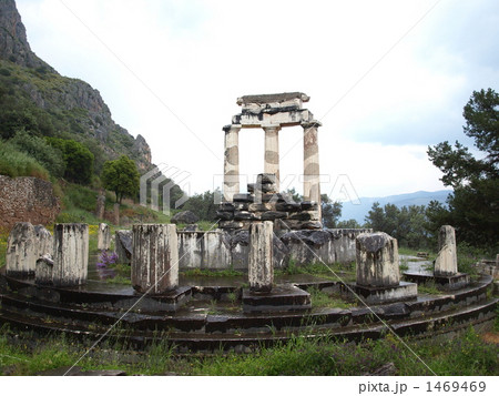世界遺産「デルフィの考古遺跡」の「トロス（円形神殿）」（ギリシャ） 1469469