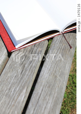 公園のベンチで読書 1470116