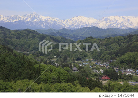 中条村から望む北アルプス 1471044