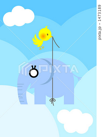 鳥象のイラスト素材