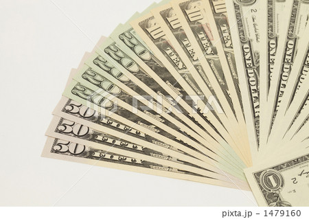 並べられた米ドル札 1479160