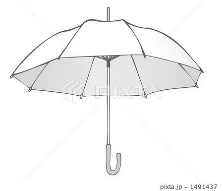 雨具 アンブレラ 傘のイラスト素材