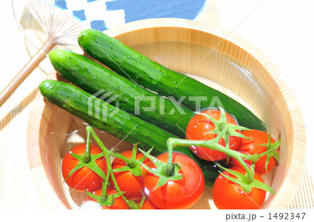 冷えてます、採れたて夏野菜。 1492347