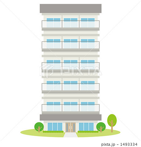 マンションのイラスト素材 1493334 Pixta