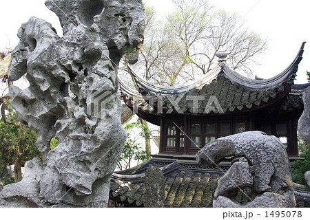 中国 江南地方の古典園林「獅子林」、元代の庭園 中国 江南地方の古典園林「獅子林」、元代の庭園 1495078