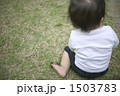 芝生に座る幼児 1503783