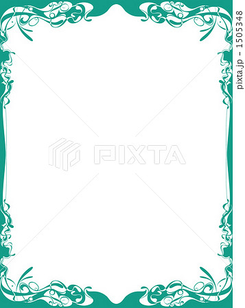 飾り枠10 ピーコックグリーン のイラスト素材 1505348 Pixta