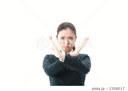 ビジネスウーマン・NGサイン（モデル名：らん） 1508017