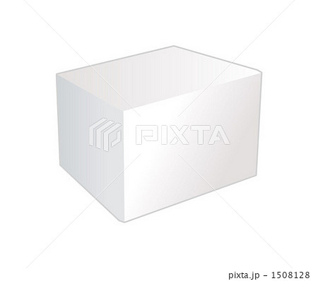 白い箱 箱のイラスト素材