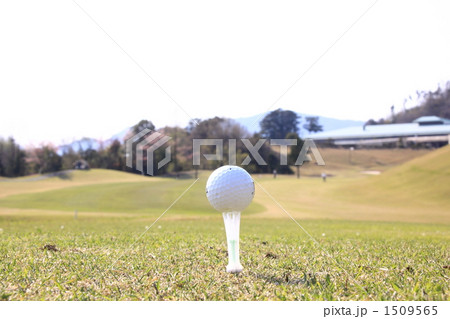 ティーアップしたゴルフボール 1509565