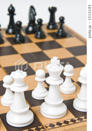 駒 ボードゲーム チェスボードの写真素材