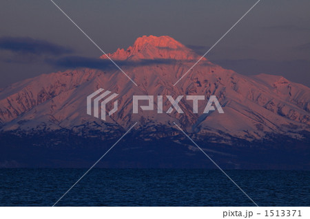 朝焼けの利尻富士 1513371