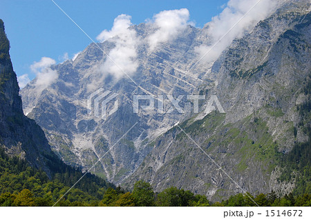 ドイツ　ベルヒテスガーデン　ケーニヒス湖畔の風景 1514672