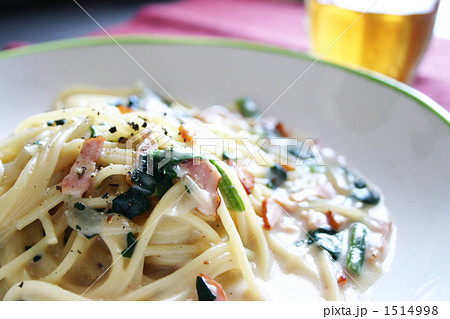 ほうれん草とベーコンのクリームソーススパゲッティ 1514998