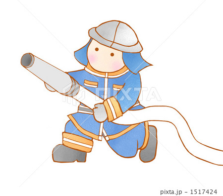 放水開始 青のイラスト素材