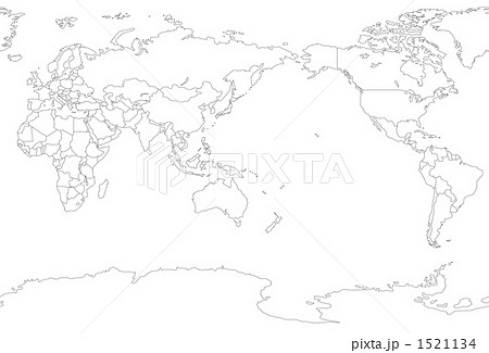 世界地図のイラスト素材