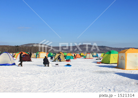 網走湖のワカサギ釣り 1521314