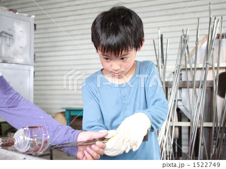 夏休み体験イメージ：吹きガラス体験 1522749