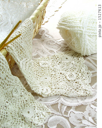 レースの手袋【レース編みイメージ】【ナチュラルテイスト】（縦） 1527613