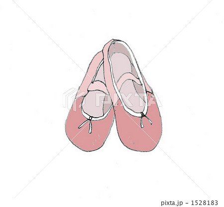 バレエシューズ 靴 お稽古のイラスト素材 1528183 Pixta