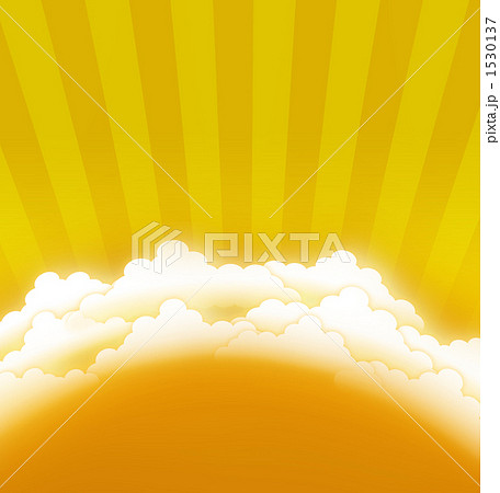 雲 神々しい 賀正のイラスト素材 1530137 Pixta