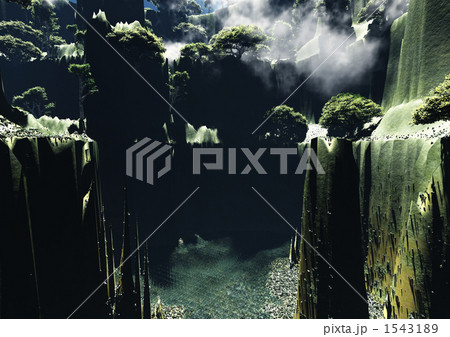 幻想世界（光射す地底湖） 1543189