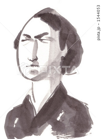 坂本龍馬 肖像画 油絵 ポートレート ビンテージフリーメイソン