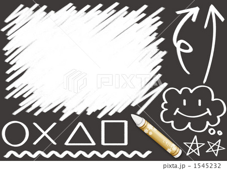 クレヨン画　しろ 1545232