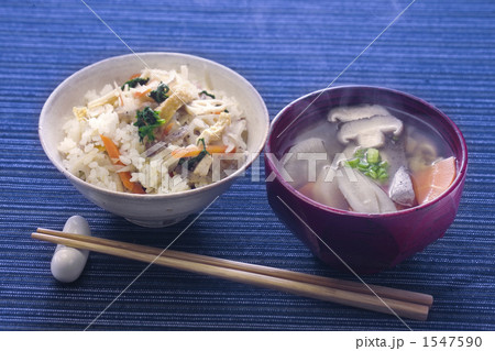 けんちん汁と加薬ご飯 1547590
