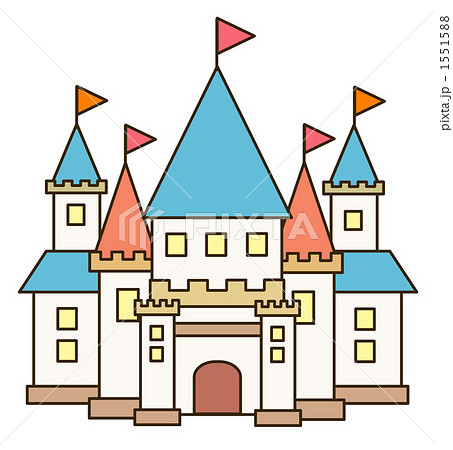 Western Style Castle Stock Illustration