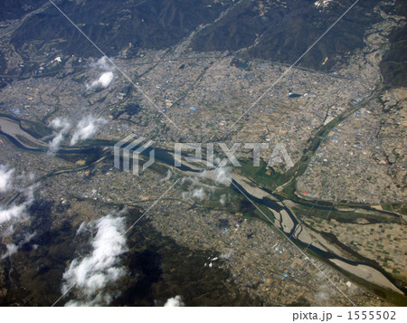 川の空撮 川の空撮 1555502