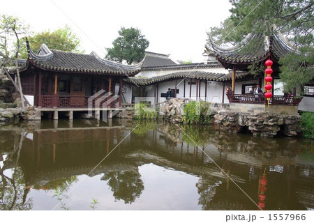 中国蘇州　古典園林「網師園」の庭園 1557966
