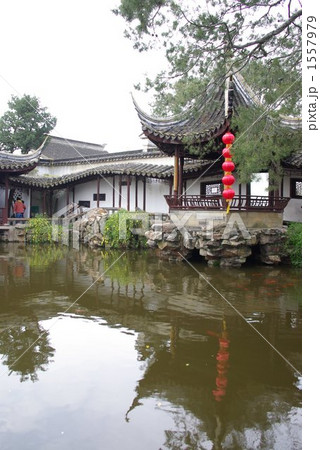 中国蘇州　古典園林「網師園」の庭園 1557979