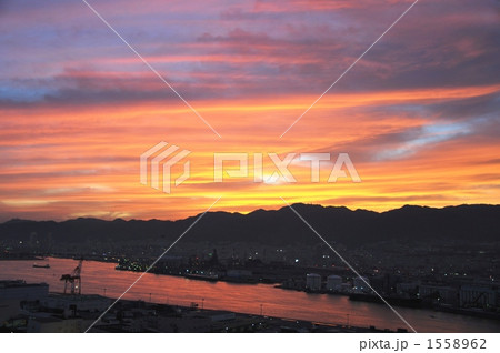 神戸の夕焼け 1558962