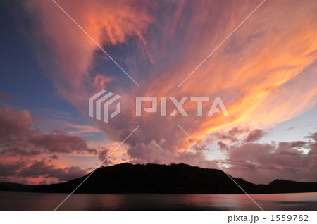 噴火のような夕景 1559782