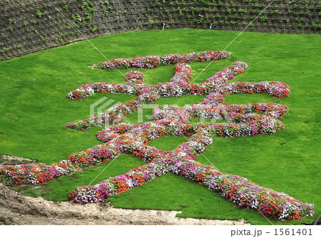 直江兼継の兜にあった「愛」の字を花壇に写しました 直江兼継の兜にあった「愛」の字を花壇に写しました 1561401