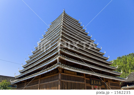 程陽村の岩寨鼓楼 1562235