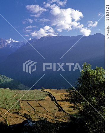 ガンドルン村の夕景 ガンドルン村の夕景 1563321