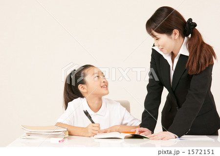 家庭教師イメージの写真素材