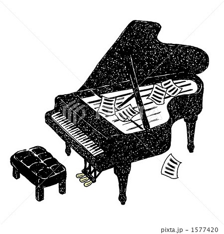 ピアノのイラスト素材