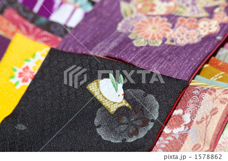 ウサギ柄の端布 1578862