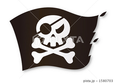 海賊の旗のイラスト素材