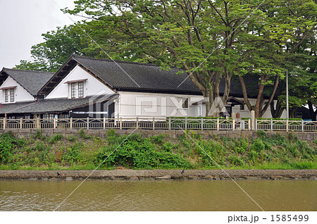 酒田散歩・山居倉庫と新井田川 1585499