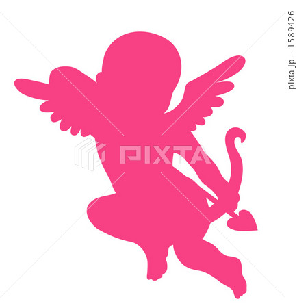 矢を射るキューピットのイラスト素材