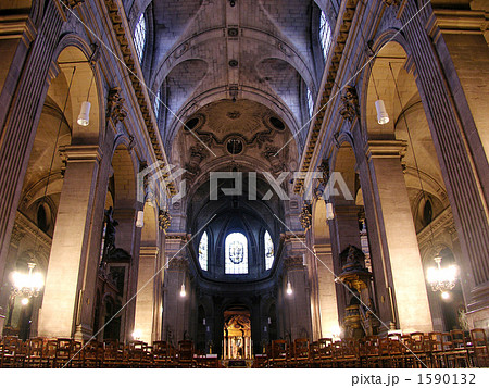 サンシュルピス教会の天井 サンシュルピス教会の天井 1590132