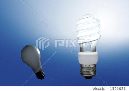 スパイラル蛍光灯と白熱電球 スパイラル蛍光灯と白熱電球 1591021