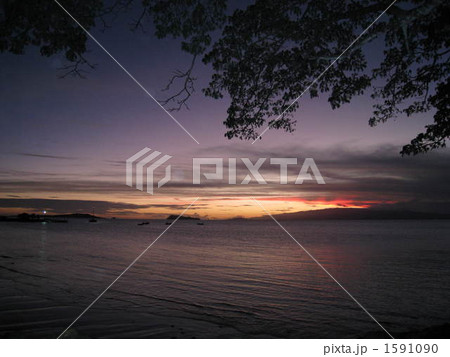 サモアの夕日 1591090